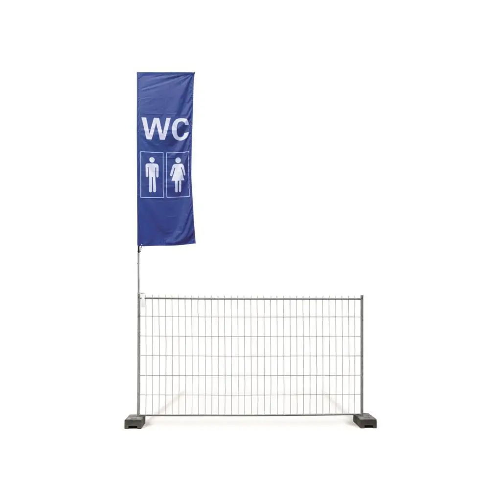 Bauzaunfahne WC