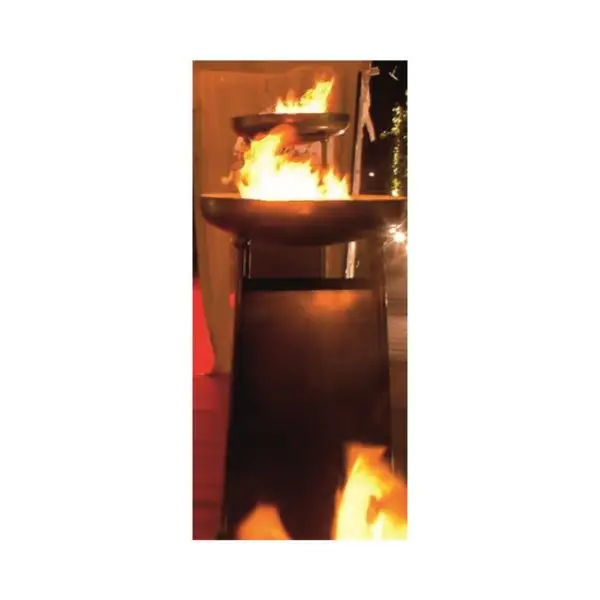 Design Feuerschale d=45cm, höhe 1,8m