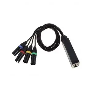 RJ45 DMX Shuttle Snake MX4 - RJ45 auf 4 x XLR3 (m) - 110 Ohm