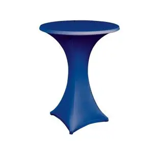 Stretchhusse für Stehtisch 70, blau, incl. Reinigung