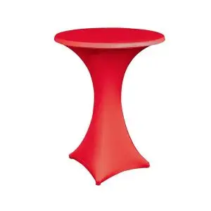 Stretchhusse für Stehtisch 70, rot, incl. Reinigung