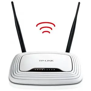 TP-Link TL-WR841N N300 WLAN Router, 300Mbit/s-WLAN, Nur 2,4 GHz,