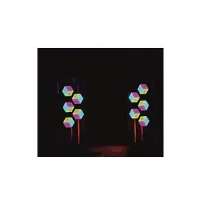 3D Vision Hexagon LED Panel Effekt - Set