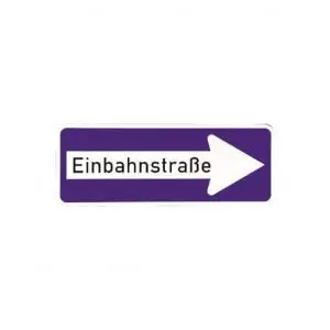 Schild "Einbahnstraße rechtsweisend" 30x80cm (220-20)
