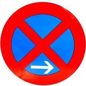 Schild "Absolutes Halteverbot", Ø 60cm, rechts (283-20)
