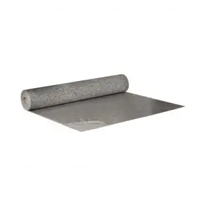 Flachfilz B1 mit Folienabdeckung, hellgrau meliert - je qm