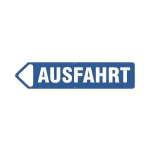 Ausfahrt links