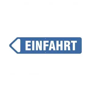Einfahrt links