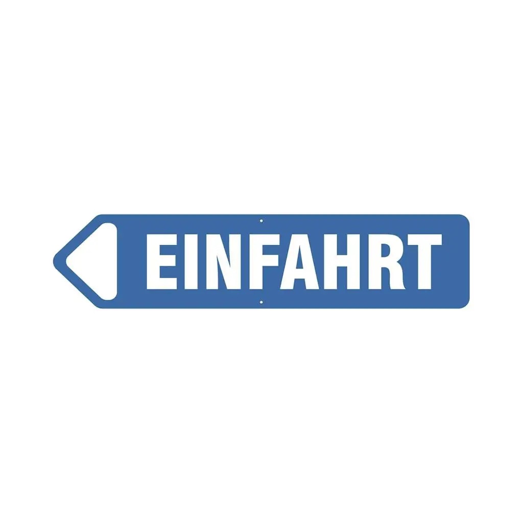 Einfahrt links
