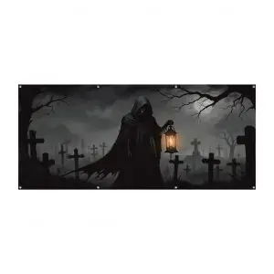 Banner "Grim Reaper Friedhof"