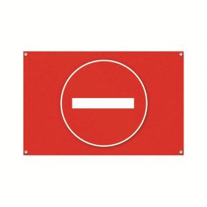 Bauzaunbanner PVC "Rot - Verbot der Einfahrt"