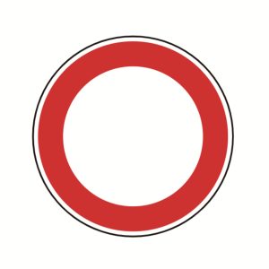 Schild "Verbot für Fahrzeuge aller Art", Ø 60cm, (250)
