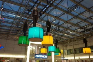Rigging in Einkaufscenter