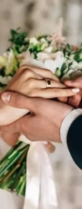 exchange of wedding rings white